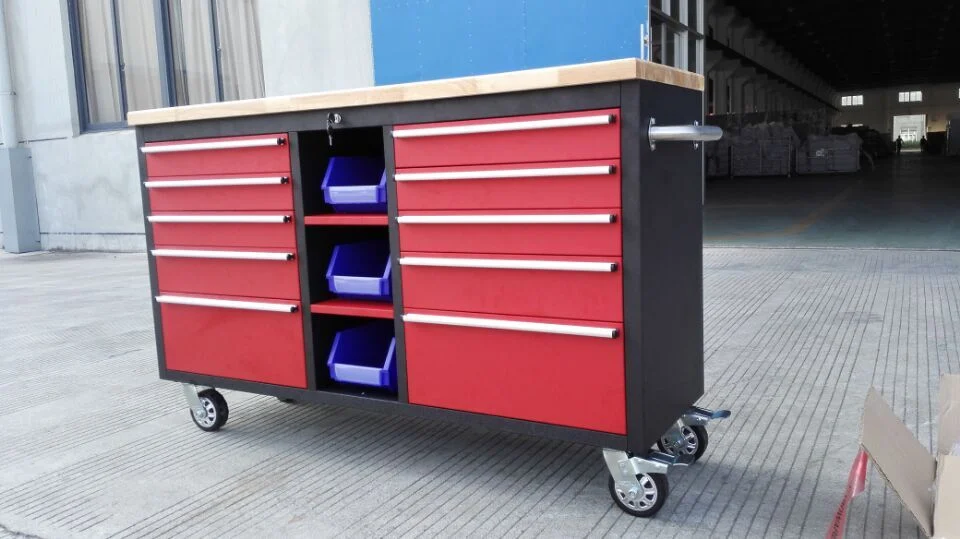 60inch with 3 Box with Powder Coated Cheap Tool Cabinets Roller