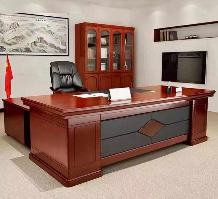 Office Furniture Factory Luxury Office Desk MDF Boss Executive Desk